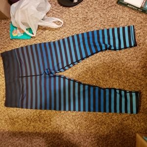 Zyia blue ombre stripe light and tights